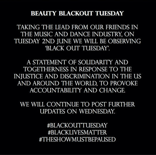 AN UPDATE FROM ME AND BLACKOUT TUESDAY