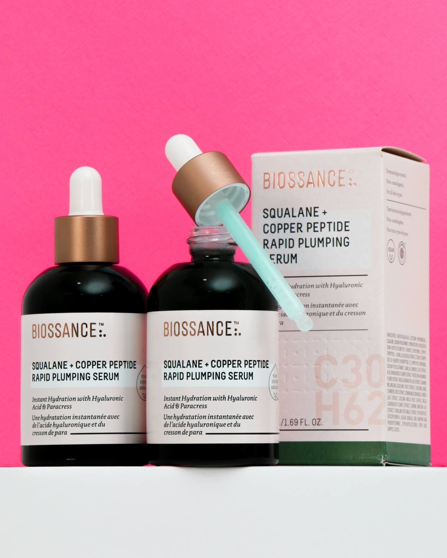 Biossance Squalane + Copper Peptide Rapid Plumping Serum and 20% Off | AD