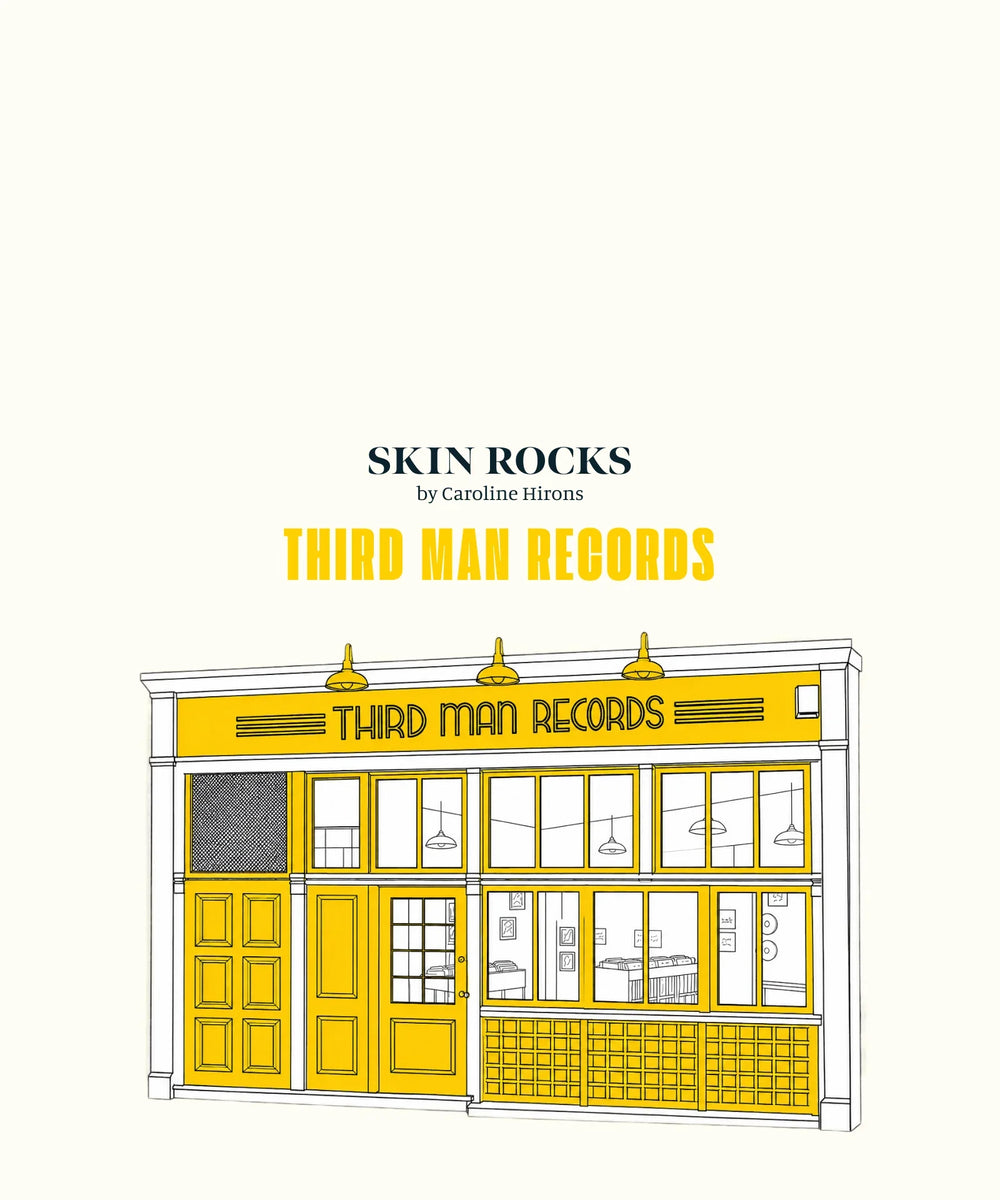 Skin Rocks by Caroline Hirons | Third Man Records storefront illustration with yellow facade and large windows