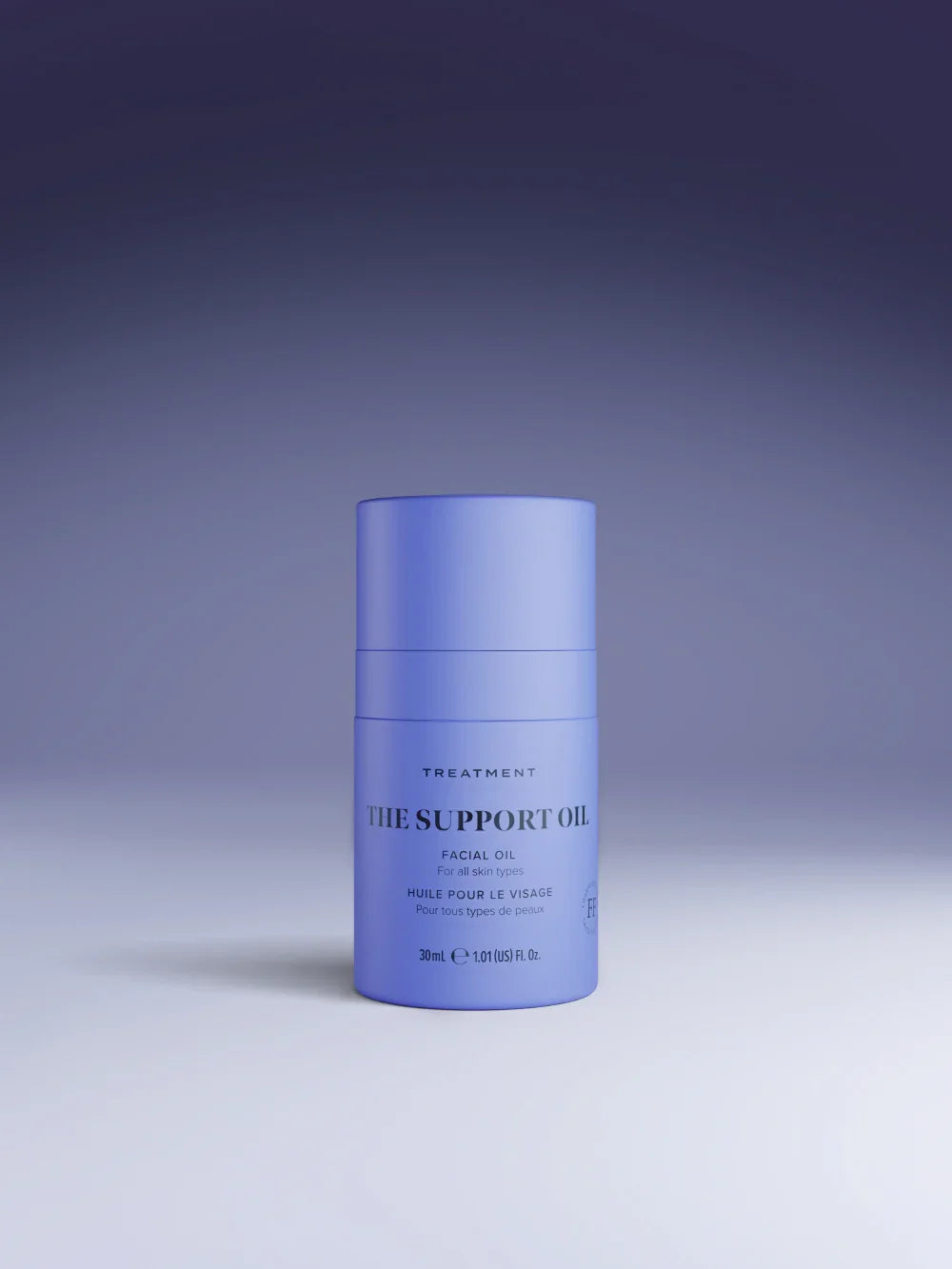 Skin Rocks by Caroline Hirons | The Support Oil facial treatment for all skin types in purple bottle