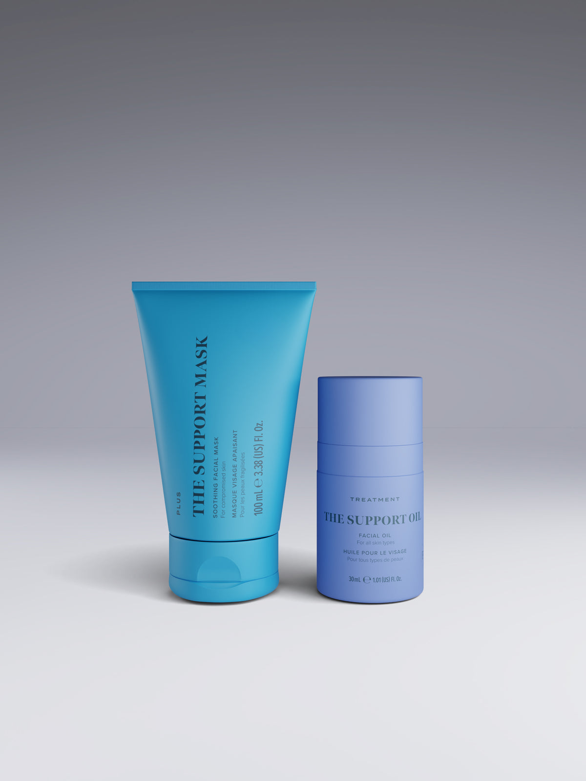 Skin Rocks by Caroline Hirons | The Support Mask and The Support Oil skincare set.