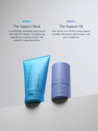Skin Rocks by Caroline Hirons | The Support Mask and The Support Oil skincare duo.