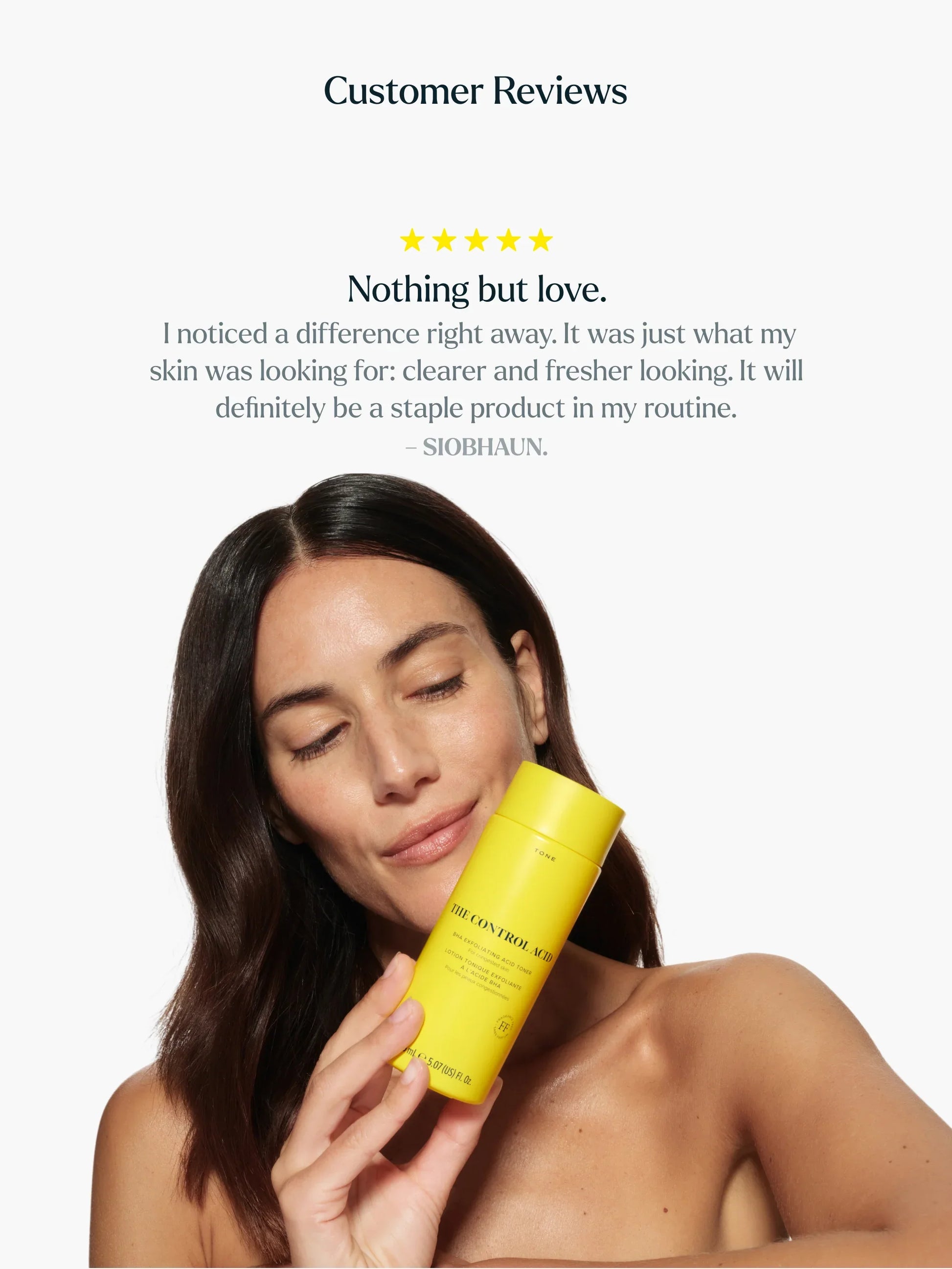 Skin Rocks by Caroline Hirons | The Control Acid BHA Exfoliating Toner for clearer, fresher skin