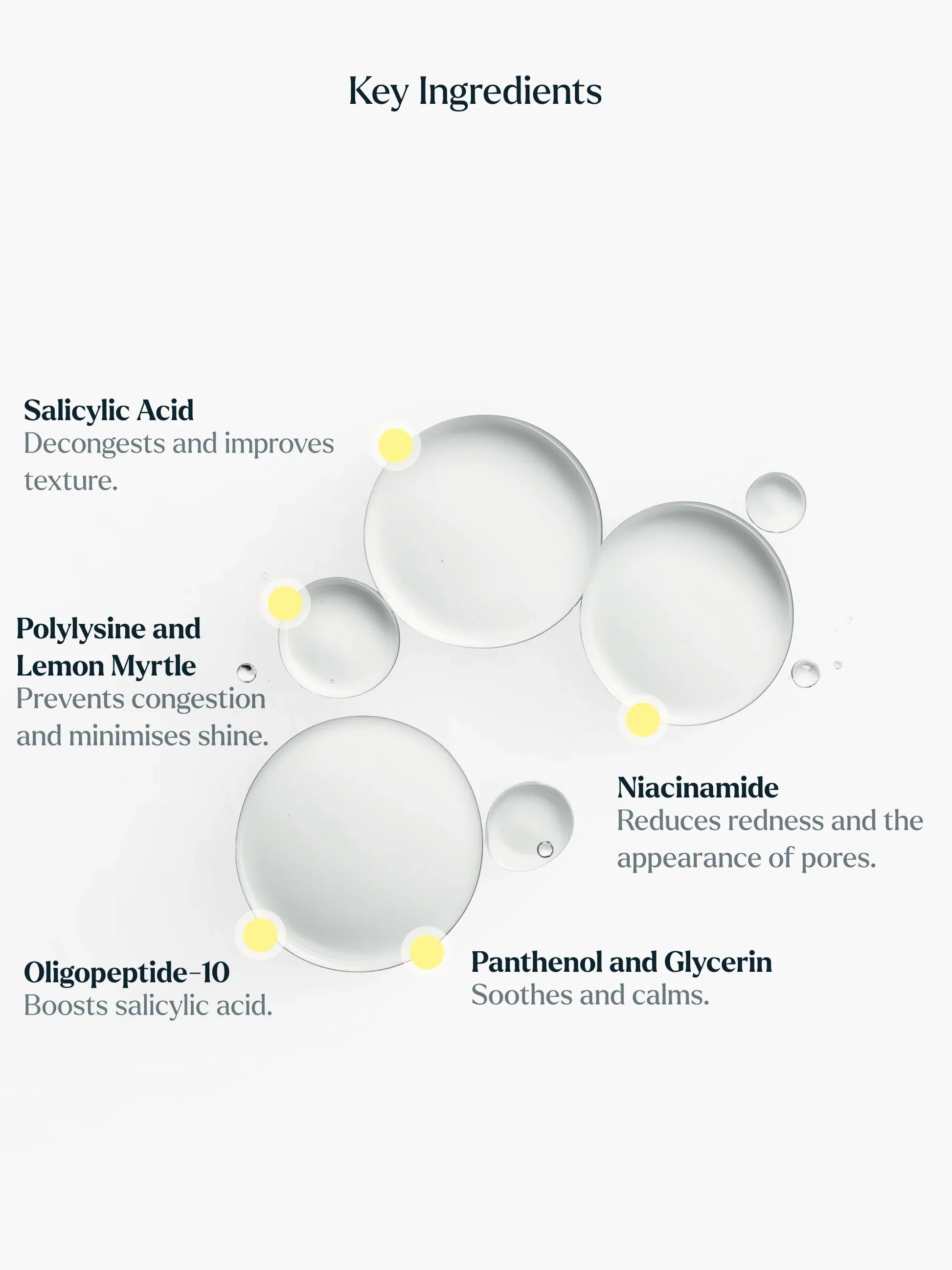 Skin Rocks by Caroline Hirons | Key skincare ingredients: Salicylic Acid, Niacinamide, Panthenol, Glycerin, Oligopeptide-10, Polylysine, Lemon Myrtle for clear, calm skin